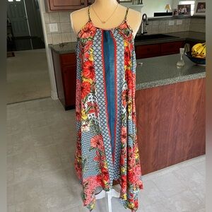 Mlle Gabrielle Handkerchief Hem Midi/Maxi dress - NWOT, size XL